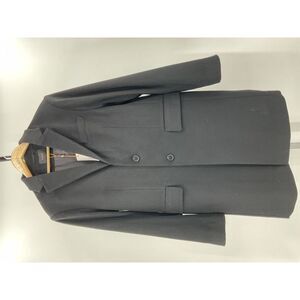 Quince Men's Italian Wool Overcoat Black L